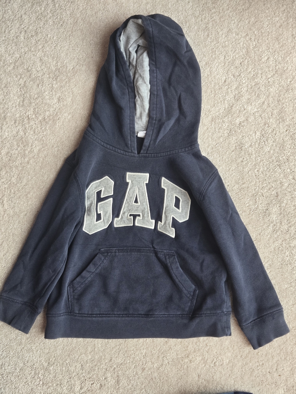 GAP Kids Navy Hoodie with Contrast Logo
